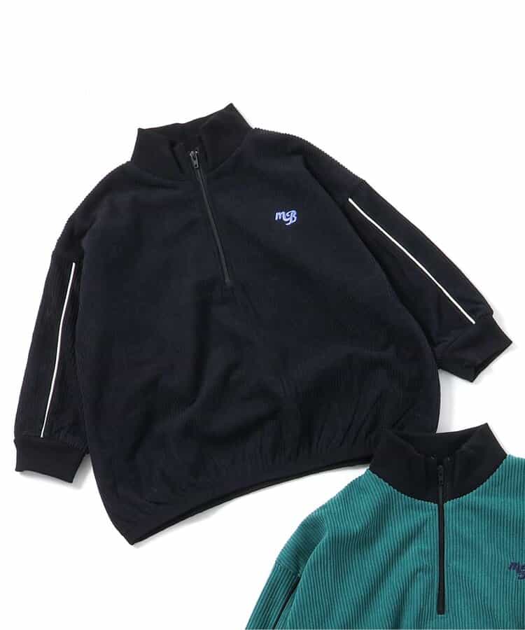 あったかハーフジップトレーナー(セットアップ可)  10分丈