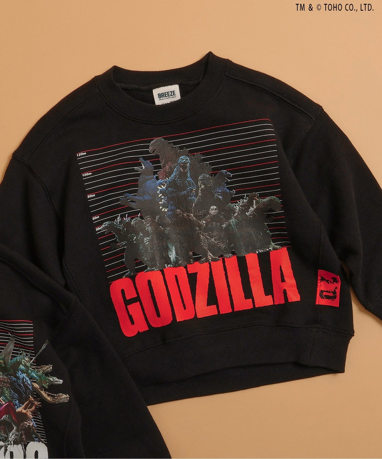 ゴジラ】 蓄光刺繍リバーシブルスカジャン（キッズサイズ）（J502965