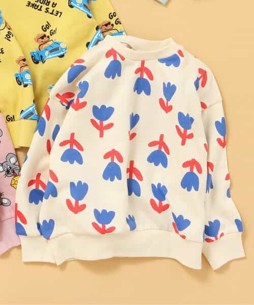 あったかバラエティ総柄トレーナー