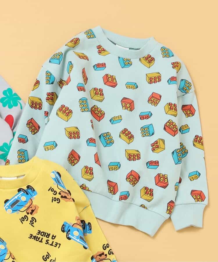 あったかバラエティ総柄トレーナー