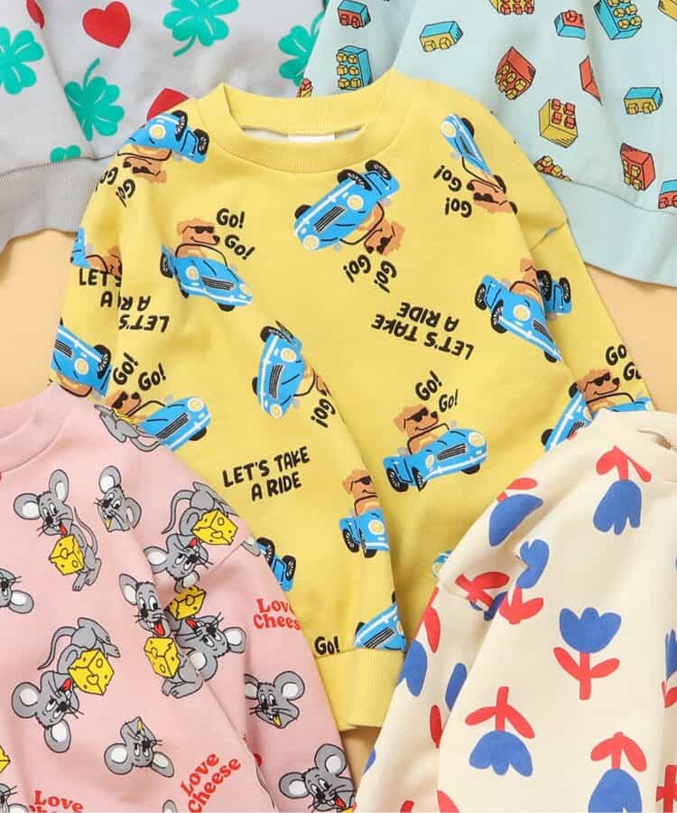 あったかバラエティ総柄トレーナー