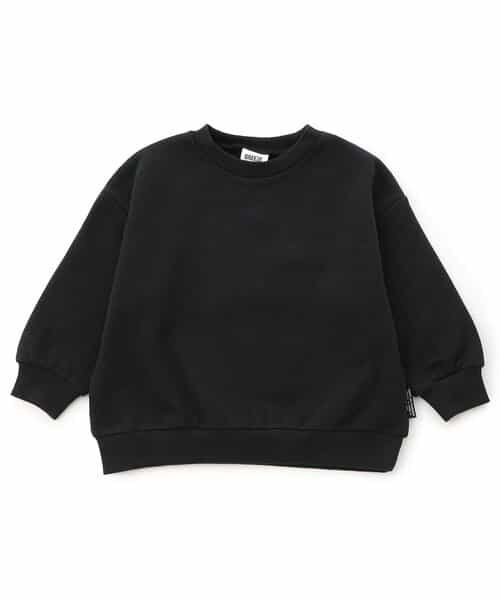 WEB限定  あったか裏起毛無地ボーダートレーナー