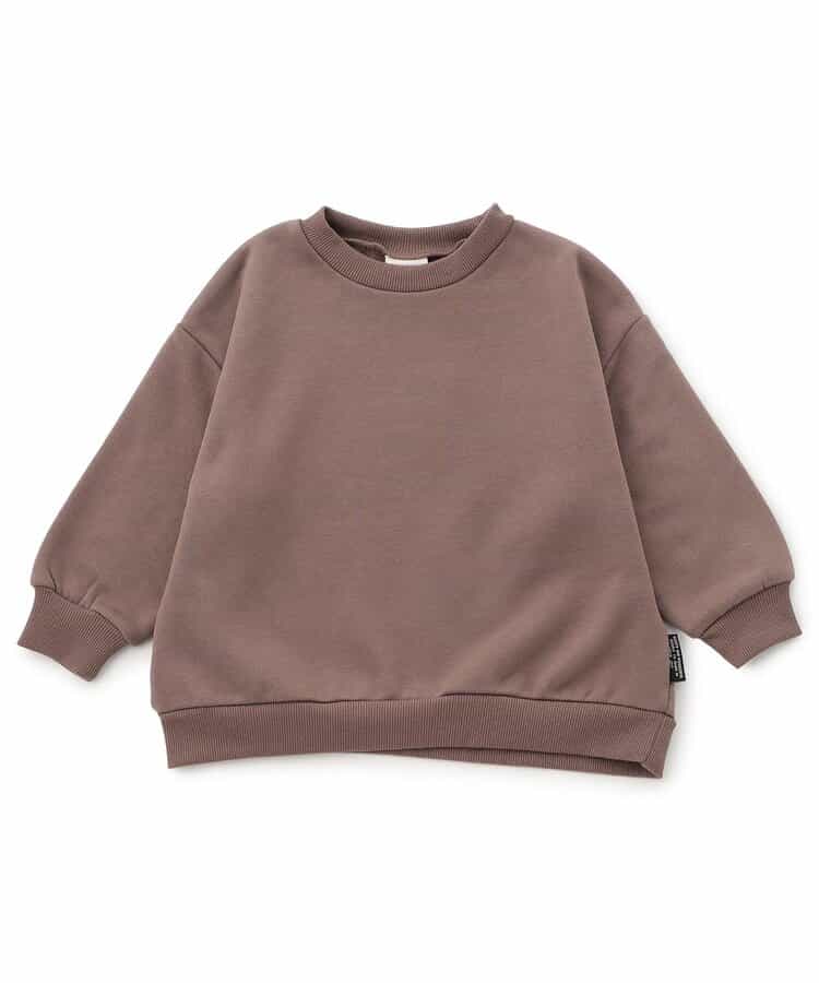 WEB限定  あったか裏起毛無地ボーダートレーナー