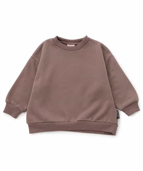 WEB限定  あったか裏起毛無地ボーダートレーナー