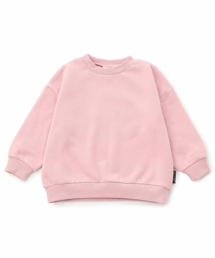 WEB限定  あったか裏起毛無地ボーダートレーナー