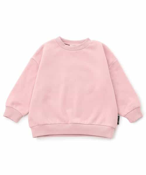 WEB限定  あったか裏起毛無地ボーダートレーナー