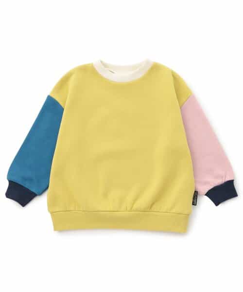 WEB限定  あったか裏起毛無地ボーダートレーナー