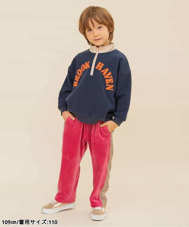 あったかパイルハーフジップトレーナー_1004835