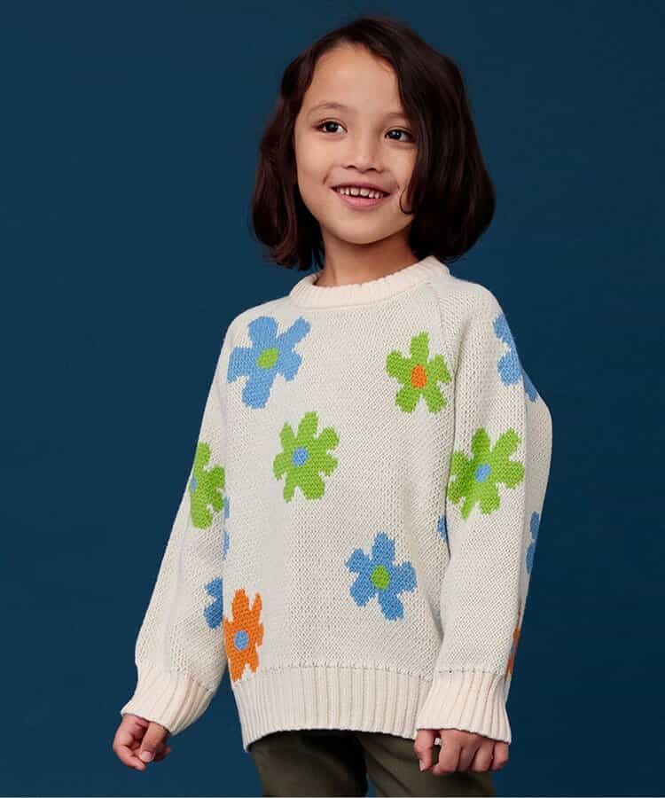 ★SALE★総柄ジャガードニット