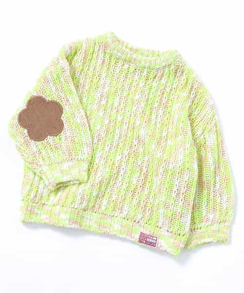 ミックスカラー肘パッチ スペシャルニット