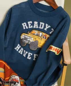 【リンク】Jimnyコラボ ジャガードセーター(キッズサイズ)_マシンウォッシャブル