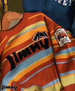 【リンク】Jimnyコラボ ジャガードセーター(キッズサイズ)_マシンウォッシャブル
