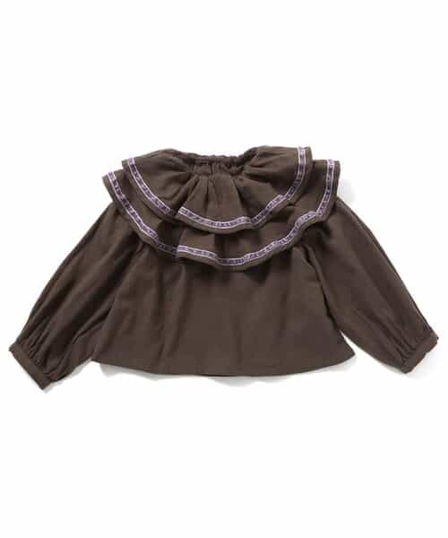 衿フリルトップス