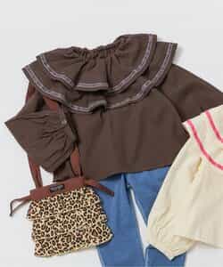 衿フリルトップス