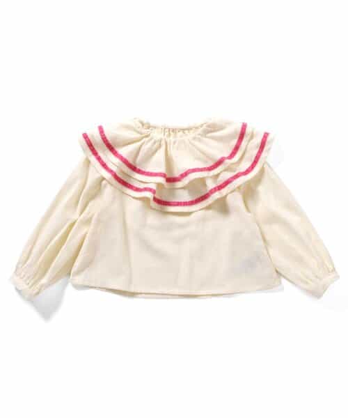 衿フリルトップス