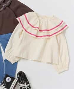 衿フリルトップス