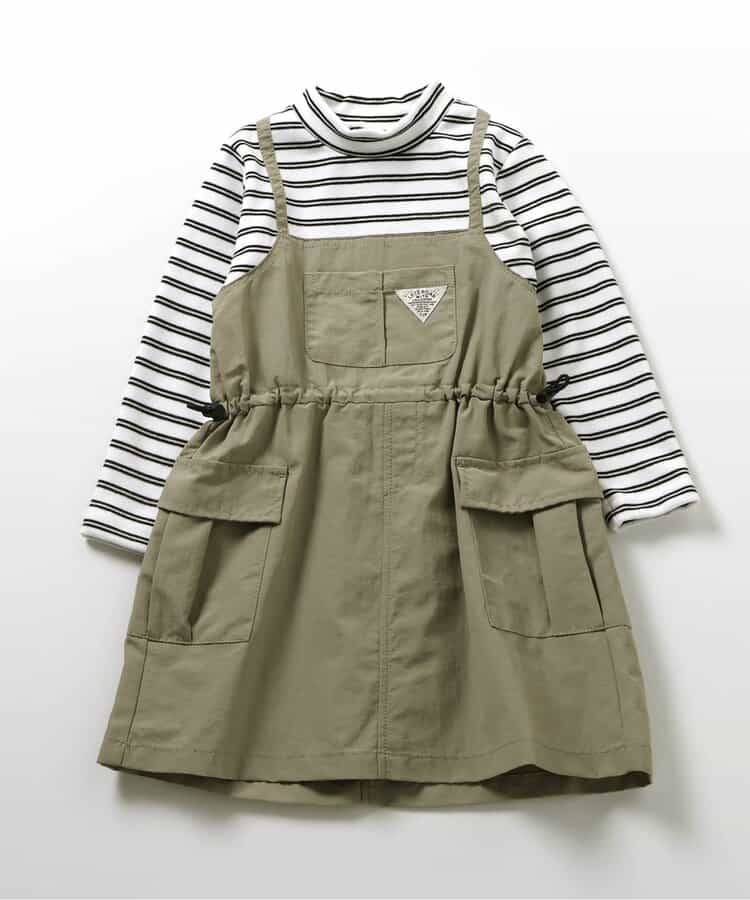 ★SALE★シャカシャカドッキングボーダーワンピ