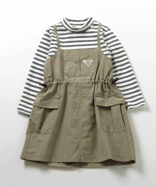 ★SALE★シャカシャカドッキングボーダーワンピ