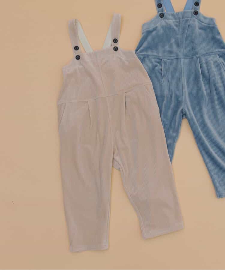 あったかふわとろサロペット  10分丈