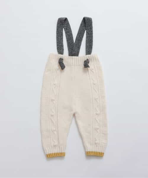 Bpop ケーブルニットサロペ(セットアップ可)