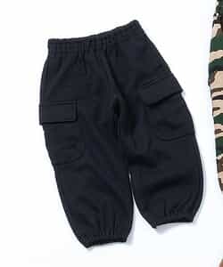 【裏起毛】あったかカーゴパンツ  10分丈