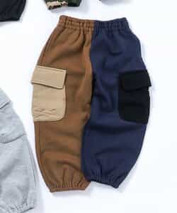 【裏起毛】あったかカーゴパンツ  10分丈