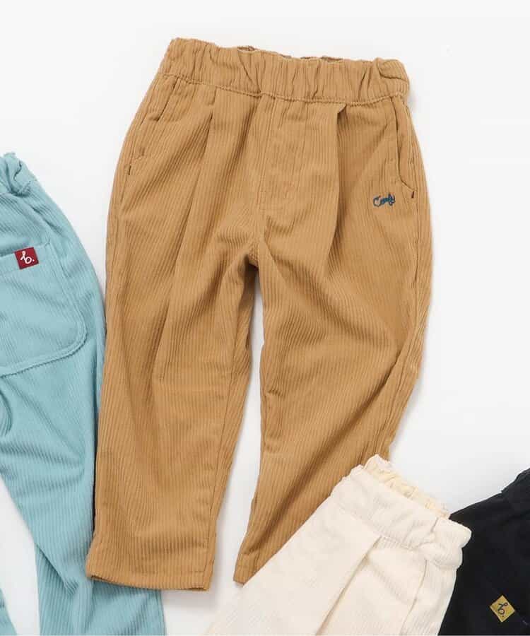 ☆SALE☆あったかコーデュロイテーパードパンツ_裏起毛 10分丈