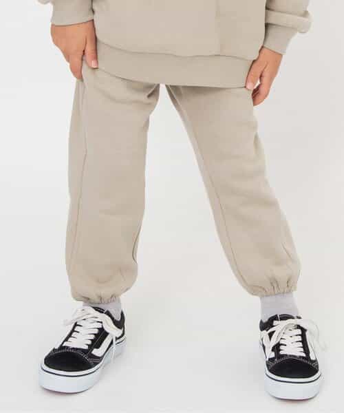 WEB限定  ロゴ裏起毛スウェットパンツ(セットアップ可)  10分丈