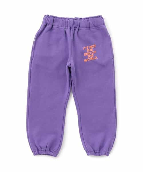 WEB限定  ロゴ裏起毛スウェットパンツ(セットアップ可)  10分丈