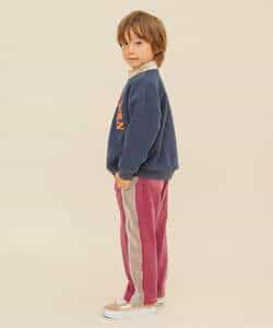 あったかふわとろサイドラインパンツ  10分丈_1003263