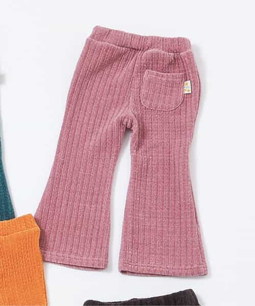 ベロアフレアパンツ  10分丈