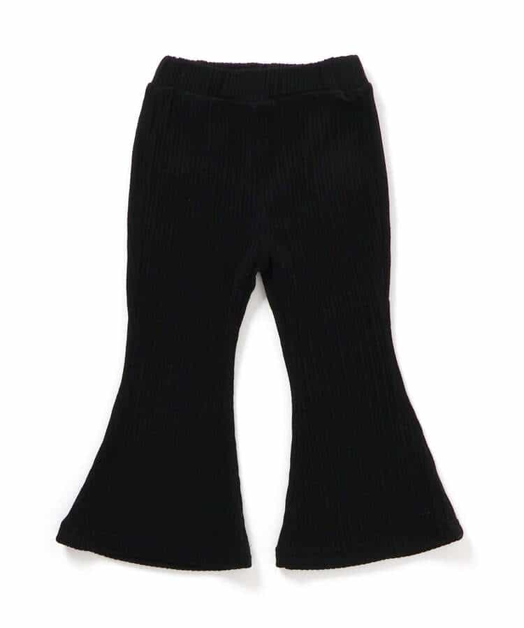 ベロアフレアパンツ（セットアップ可）  10分丈