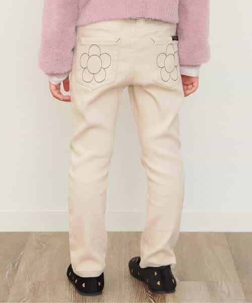 ★SALE★【あったか】ストレートエブリパンツ_裏起毛 10分丈