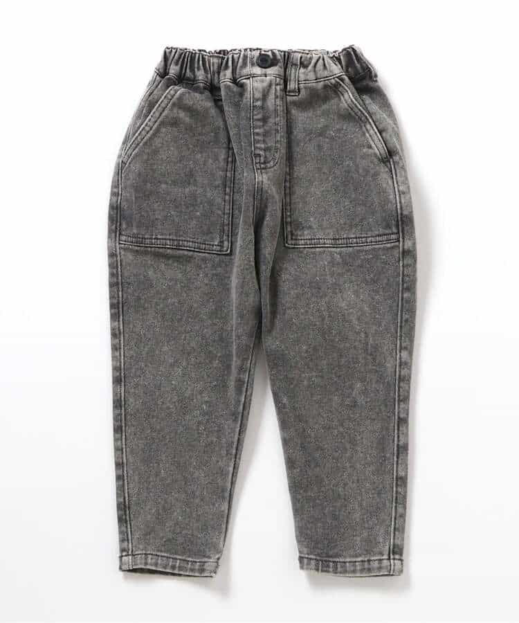 あったかのびのび加工パンツ  10分丈 ストレッチ_1005067