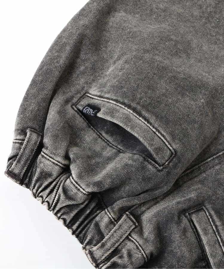 あったかのびのび加工パンツ  10分丈 ストレッチ_1005073