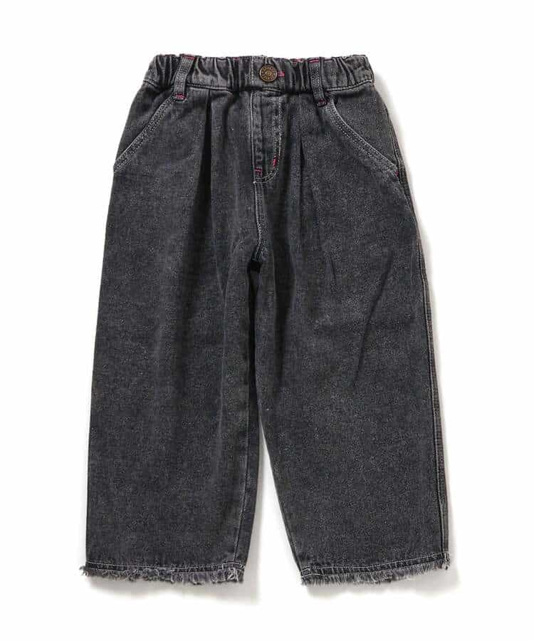 あったかデニムパンツ  10分丈