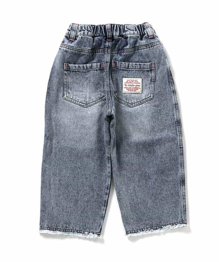 あったかデニムパンツ  10分丈_1007504