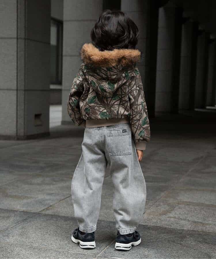ワイドバレルレッグパンツ  10分丈_1003409