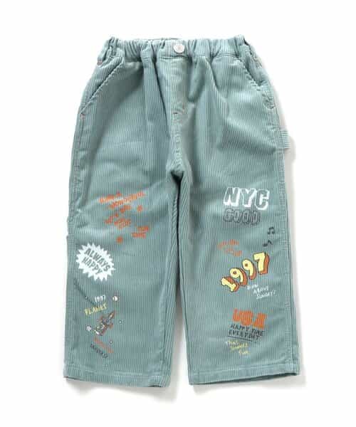 ★SALE★POPイラストコーデュロイパンツ  10分丈