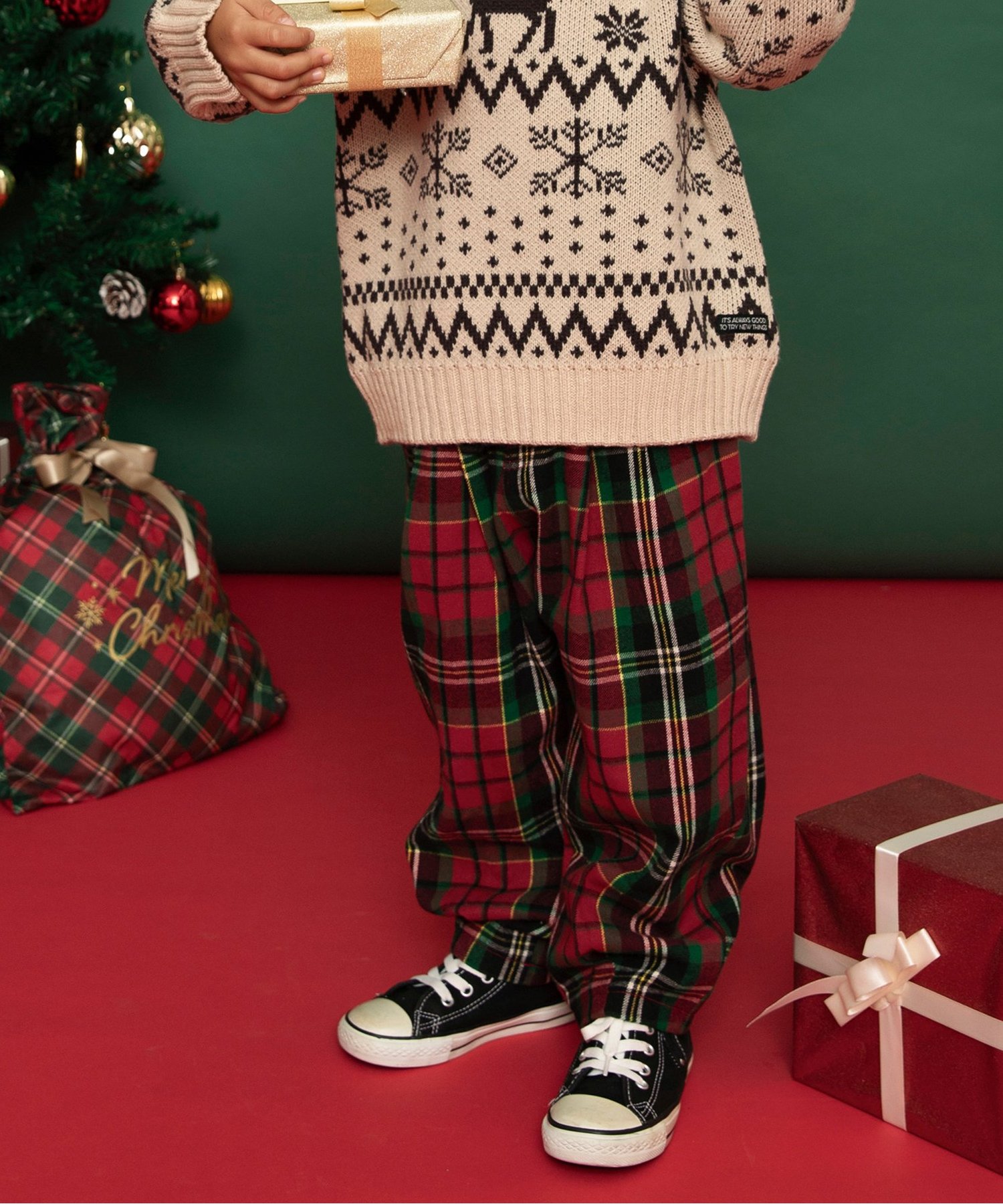 リンク】チェックパンツ 10分丈（J521095）|BREEZE（ブリーズ） 男の子