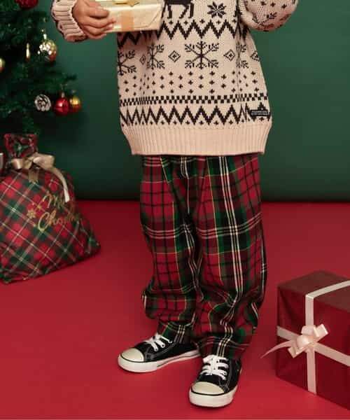 【リンク】チェックパンツ  10分丈