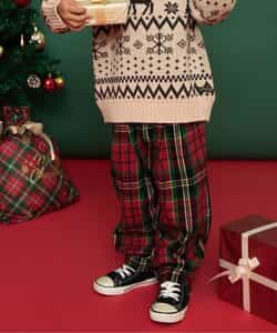 【リンク】チェックパンツ  10分丈