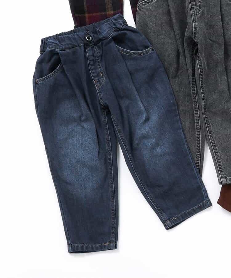 あったか裏起毛ワイドタックパンツ  10分丈