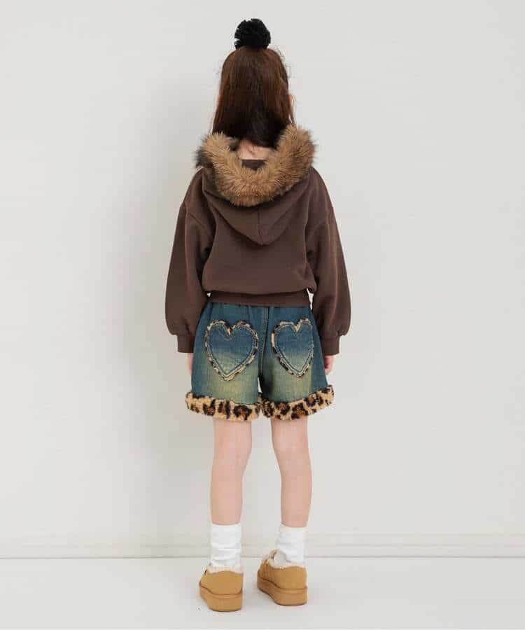 裾ボアショートパンツ_989616