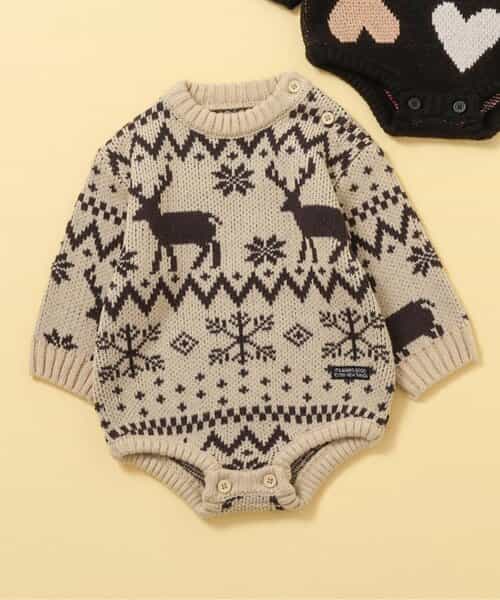 【リンク】総柄バリエーションニットボディオール