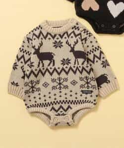 【リンク】総柄バリエーションニットボディオール