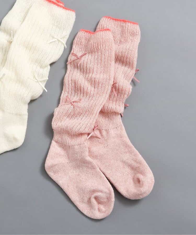 リボンくしゅくしゅソックス