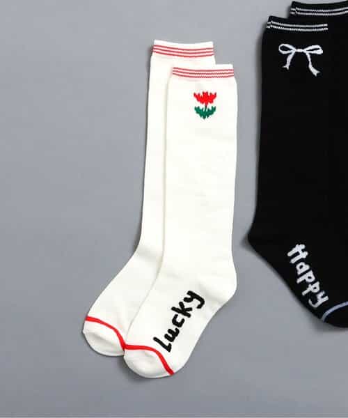 ワンポイントハイソックス