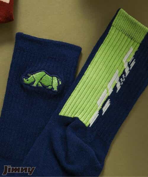 Jimnyコラボ 配色ロゴ＆モチーフソックス