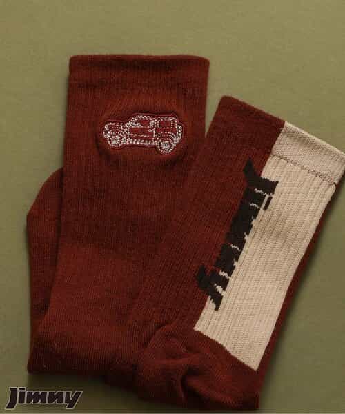 Jimnyコラボ 配色ロゴ＆モチーフソックス